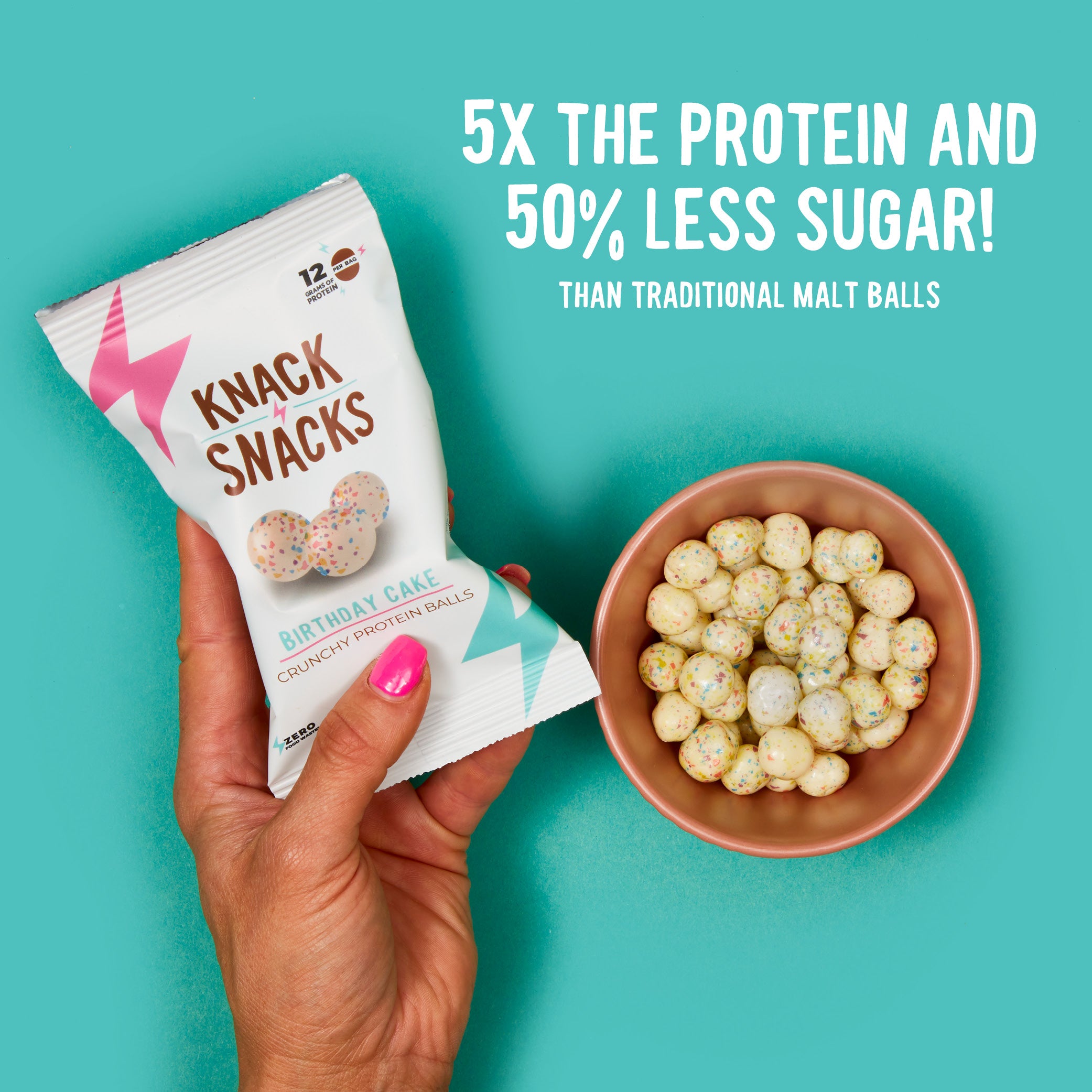 White Chocolate Birthday Cake Crunchy Protein Balls (10 pack)