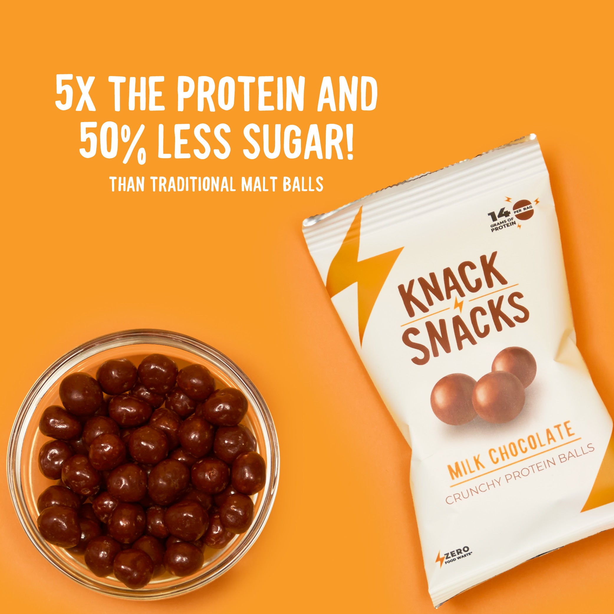 Milk Chocolate Crunchy Protein Balls (10 pack)