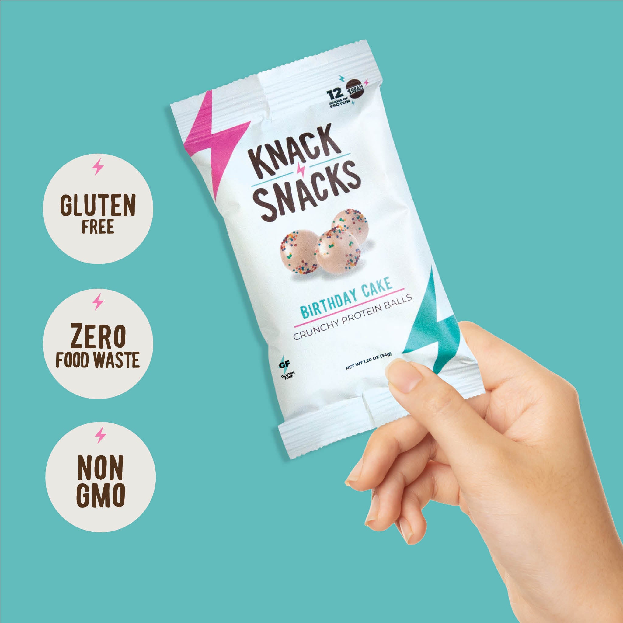 White Chocolate Birthday Cake Crunchy Protein Balls (10 pack)